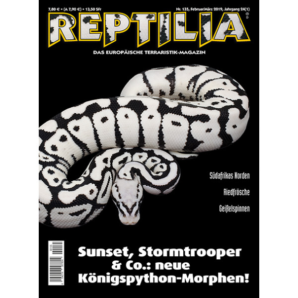 Reptilia 135 - Sunset, Stormtrooper & Co.: neue Königspython-Morphen! (Februar/März 2019)